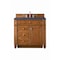 James Martin Vanities Bristol 36in Single Vanity, Saddle Brown w/ 3 CM Charcoal Soapstone Quartz Top 157-V36-SBR-3CSP - alternate 1